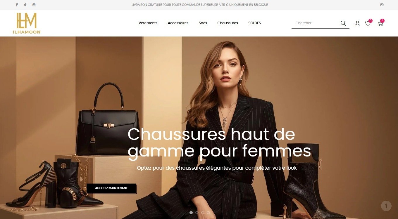 Boutique en ligne Ilhamoon PrestaShop